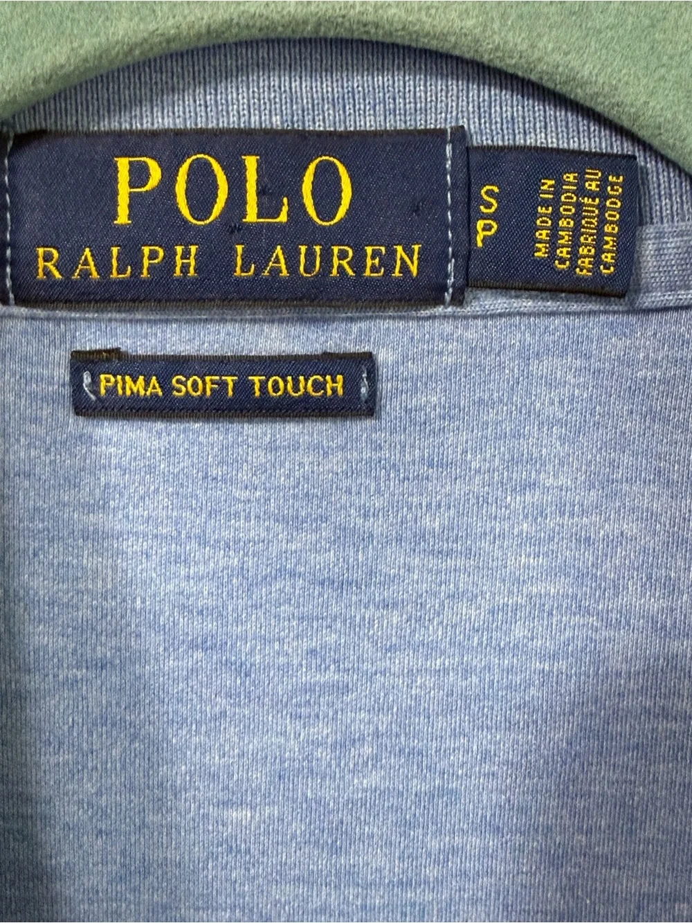 Polo Ralph Lauren Men’s Pima Soft Baby Blue Polo Men’s Size Small